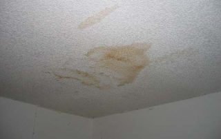 water damage on roof