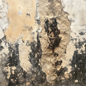 Mold on a wall caused by water damage